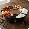 REVENTO® Zahřívač na čokoládu Fondue set Miska Vidličky Náhled obrázku produktu 2