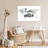 MuchoWow® Poster Weltkarte - Weiß - Zitat 90x60 cm - Produktbild-Vorschau 7