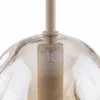 Hängeleuchte Metall Rauchglas D: 15 cm H: max. 150 cm Beige Produktbild-Vorschau 4