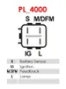 Diagram of a car alternator connector with labels and a legend. Produktbild-Vorschau