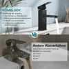 Bateria umywalkowa Homelody, czarny mat, stal nierdzewna, z Podgląd zdjęcia produktu 5