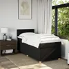 Design Boxspringbett mit Matratze Schwarz 100x200 cm Stoff, Produktbild-Vorschau 4
