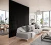 A modern living room with a sectional sofa, coffee table, and a room divider. Podgląd zdjęcia produktu