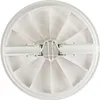 The underside of a white skimmer lid with a central locking mechanism. Produktbild-Vorschau