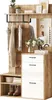 Sweiko 100x38.5x190cm Ensemble de vestiaires avec miroir, Voir les images du produit 7
