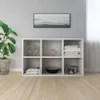 vidaXL Bibliothèque/Sideboard Blanc 66x30x98 cm Bois Voir les images du produit 4