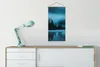 MuchoWow® Textilposter Wald - Nebel - Wasser 60x120 cm mit Produktbild-Vorschau 3