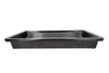 A black paint roller tray shown from the side. Produktbild-Vorschau