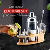Cocktail Shaker Set 16-teilig aus Edelstahl | Barset für Produktbild-Vorschau 2