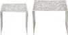 Lot de 2 tables basses élégantes ABSTRACT, couleur argent, Voir les images du produit 10