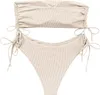 Dvojdielne plavky Push Up Highwaist Beige M Náhľad obrázku produktu 3
