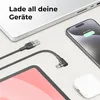 deleyCON 0,5m USB C Kabel Kurz Winkel 90 Grad USB-A auf Produktbild-Vorschau 6