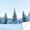 MuchoWow® Poster Winter - Schnee - Bäume 100x100 cm - Produktbild-Vorschau 1