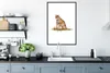 MuchoWow® MuchoWow® Gerahmtes Poster Tiger - Weiß - Gras Produktbild-Vorschau 4