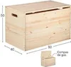 Cassapanca portaoggetti 80x40x50cm Astigarraga CF8040.99 Anteprima dell’immagine prodotto 3