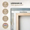 Leinwand Bilder 40x60 cm - Blumen - Weiß - Gold - Kunst - Produktbild-Vorschau 3