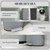 30-Liter-Metall-Treteimer mit Soft-Close-Deckel, Grau Produktbild-Vorschau 7
