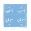 itenga 40x Serviette Schön dass du da bist hellblau mit Produktbild-Vorschau 4