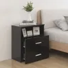 nočný stolík vidaXL čierny 50x32x60 cm Náhľad obrázku produktu 3