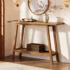 Tavolino da ingresso in legno massello, largo 105 cm, Anteprima dell’immagine prodotto 1