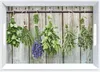 ZELLER PRESENT Tablett Kräuter Melamin 50x35x5 cm weiß Podgląd zdjęcia produktu 1