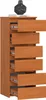 Kommode AKORD CL6 Erle 40 cm 6 Schubladen B40 x H109 x T35 Produktbild-Vorschau 6