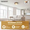 Monzana Lampadario da Soffitto 40W Rotondo 30cm Stoffa 1 Anteprima dell’immagine prodotto 2