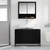 A modern bathroom vanity with a sink and mirror. Náhled obrázku produktu