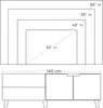 VASAGLE TV-Schrank, TV-Tisch mit 2 Türen, TV-Regal für Produktbild-Vorschau 6