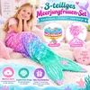 3-teiliges Meerjungfrauen-Set für Kinder – Kuscheldecke mit Produktbild-Vorschau 2