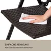 Estoril Gartenstuhl Polyrattan Aluminium 8-Stufen klappbar Produktbild-Vorschau 1