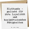 Mr. & Mrs. Panda Klappkarte Spruch Loyaler Bluthund - Weiß Produktbild-Vorschau 1