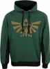 Legend of Zelda Hoodie XXL Dark Green Uni Hyrule a symboly Náhled obrázku produktu 1