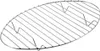 A metal roasting rack on a white background. Produktbild-Vorschau