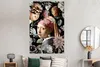 MuchoWow® Poster Mädchen mit Perlenohrring - Blumen - Produktbild-Vorschau 4