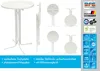 MFG Stehtisch 80 cm klappbar, weiß/weiß, wetterfest Produktbild-Vorschau 3