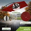 tillvex® Alu Sonnenschirm Rechteckig Ø 330 cm Rot + Produktbild-Vorschau 7