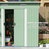 Outsunny Gerätehaus Metall 2,3 m² 207 x 130 x 182 cm Produktbild-Vorschau 5