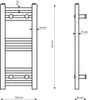 Granitan - Kúpeľňový radiátor - Rebríkový radiátor 70 cm - Náhľad obrázku produktu 8