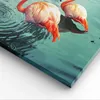 Bild auf Leinwand - Leinwandbild - 3 Teile - Rosa Flamingos Produktbild-Vorschau 5