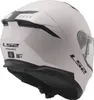 A white motorcycle helmet is shown from the rear. Produktbild-Vorschau