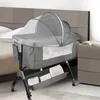2 in1 Beistellbett Baby,Babybetten Reisebett Babybett Produktbild-Vorschau 2