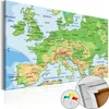Vliesstoff Korkbild - Europe 60x40 cm Karten k-C-0025-p-a Produktbild-Vorschau 1