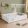 INONEFT Bodembed 140x200 cm met valbeveiliging, kinderbed Productafbeelding-voorbeeld 6
