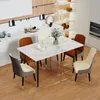 FATIVO Esszimmertisch Marmor 120x70x76 cm – Skandinavischer Produktbild-Vorschau 4
