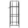 vidaXL Stojan na víno na 33 lahví černý 45x36x100 cm kované Náhled obrázku produktu 4