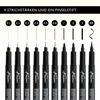 Nassau Fineliner schwarz Set - 10 Stück Zeichenstifte für Produktbild-Vorschau 8