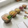 Salatschüssel 5er Set mit Deckel BPA-frei stapelbar Meal Produktbild-Vorschau 4