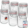 WELLGRO Einmachgläser mit Bügelverschluss rund 1140ml - Produktbild-Vorschau 1