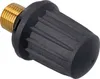 A close-up studio shot of a black and gold Kärcher safety cap. Náhľad obrázku produktu